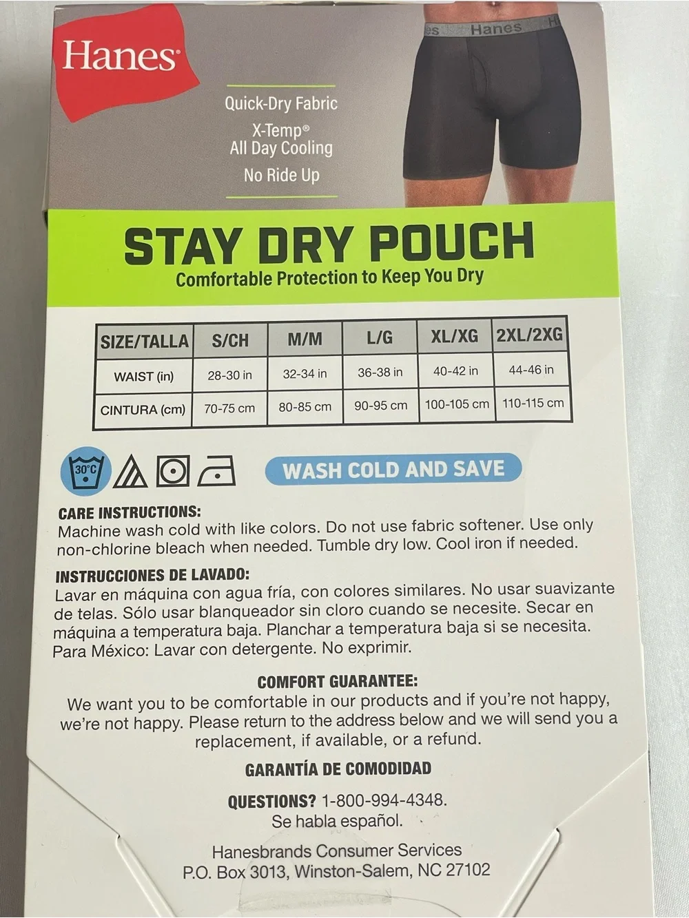 Hanes men’s size
